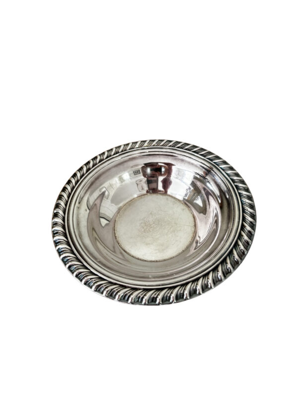 Rimmed Silver Bowl